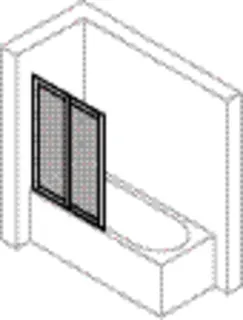 Badewannenabtrennung 2tlg.100x140,ESG AP aktiv 4YOU # AY0101.087.322 si-matt – Bild 3