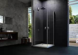Schwingtür, Maßanf. trend4YOU, Glas, Black Edition