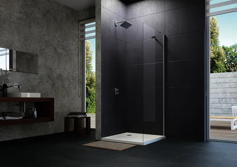 4-Eck Seitenwand f. SWT 900 trend4YOU 2.0 H:1900 s. m. klar 881