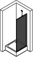 Seitenwand 75x175cm ESG trend4YOU 2.0, Black Edition – Bild 2