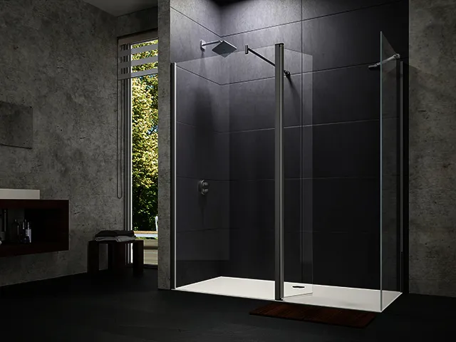 Seitenwand m. Pendel 790-805x2000 ESG trend4YOU, Black Edition