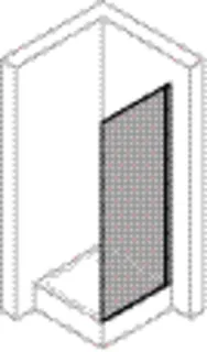 Seitenwand beweglich 75x2000 ESG trend4YOU, Black Edition – Bild 3