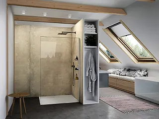 Seitenwand alleinstehend select+ 8mm 130 trend4YOU H:2000Quer White Edition klar