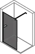 Seitenwand alleinstehend 8 75,H2000 design4YOU Stabi sim klar AP – Bild 3