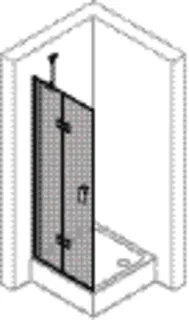 Schwingt. mfS mit Beschlag 90 x 200 links trend4YOU 3.0, Black Edition Prof. schw.