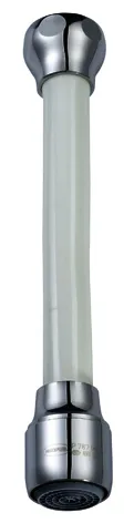 NP CASCADE SLC Strahlregl. Hahnschlauch weiss/chrom,M22x1,A=13.5-15 l/min