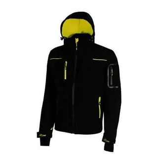 Softshelljacke Space Gr.XXL schwarz/carb on U.POWER