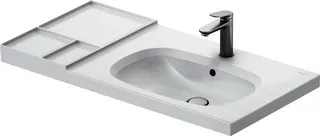 Duravit Aurena,WT 1000mm,Becken RE,m.Ü,m.HLB 1HL,inkl.Ventil,Weiß,HyG+