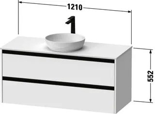 Duravit Sivida WTU Wandh.,f.Kons.m. ASB, SBK 4,1210x552x505mm,Eiche Marmoriert – Bild 3
