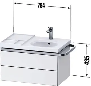 Duravit Aurena WTU,Wandh.,SBK 2,HTH R,WT Asy. 784x435x492,Ebenh.gepr.,Graph.Superm. – Bild 2