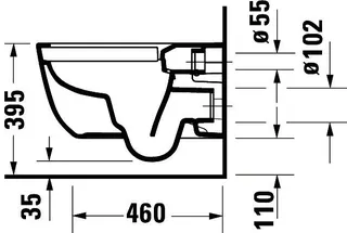 Duravit Aurena WWC TS HygieneFlush,570mm Rimless,mit HyG+,Weiß – Bild 5