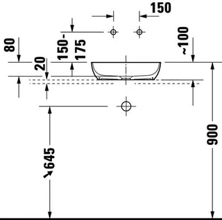 Duravit Sivida ASB rund 400mm,DuroCast Plus o.ÜL, B.Auß.Weiß.Sdm,B.Inn.Weiß Sdm – Bild 3