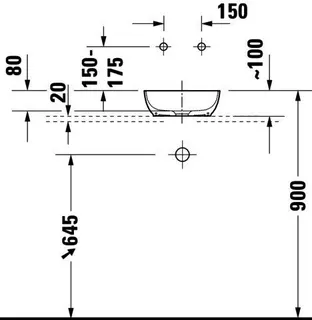 Duravit Sivida ASB rund 300mm,DuroCast Plus o.ÜL, B.Auß.Weiß.Sdm,B.Inn.Weiß Sdm – Bild 2