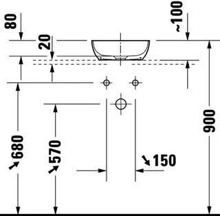 Duravit Sivida ASB rund 300mm,DuroCast Plus o.ÜL, B.Auß.Weiß.Sdm,B.Inn.Weiß Sdm – Bild 3