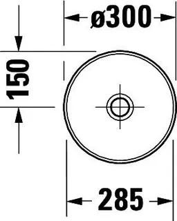 Duravit Sivida ASB rund 300mm,DuroCast Plus o.ÜL, B.Auß.Weiß.Sdm,B.Inn.Weiß Sdm – Bild 4