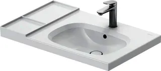 Duravit Aurena,WT 80mm,Becken RE,m.ÜL.m.HLB 1 HL,inkl.Ventil,Weiß, HygieneGlazePlus – Bild 3