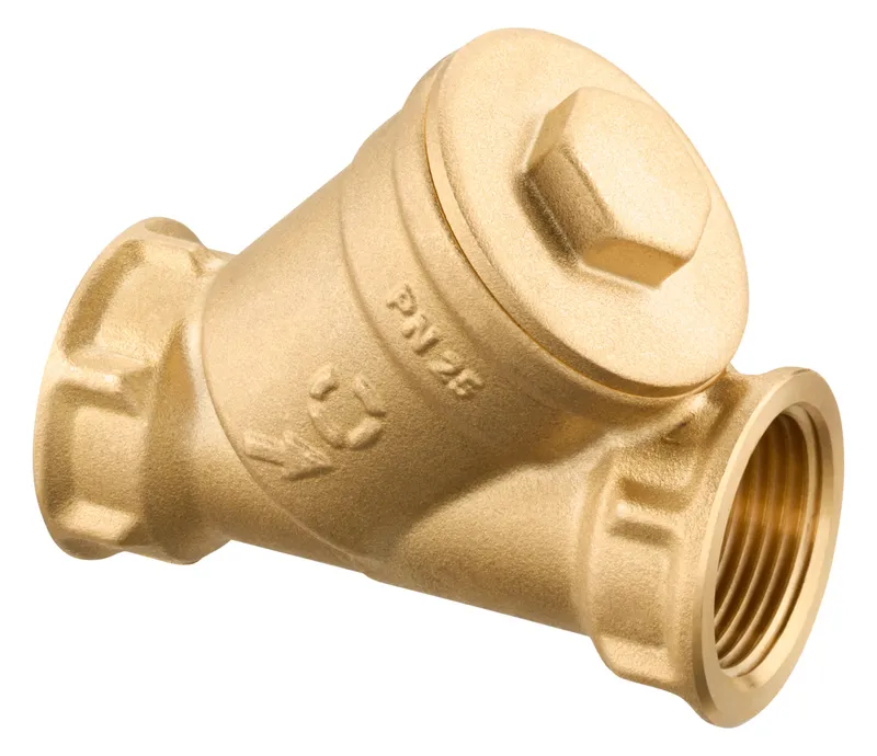 OVENTROP-Schmutzfänger PN25 DN40, 1 1/2"IG, Siebeinsatz 0.6,Ms