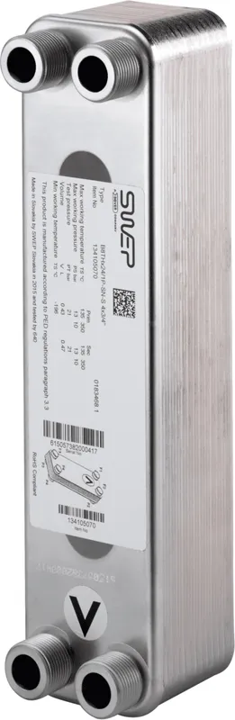 OVENTROP-Wärmeübertrager für Regudis W-HTU/W-HTF, LB 3, nickel