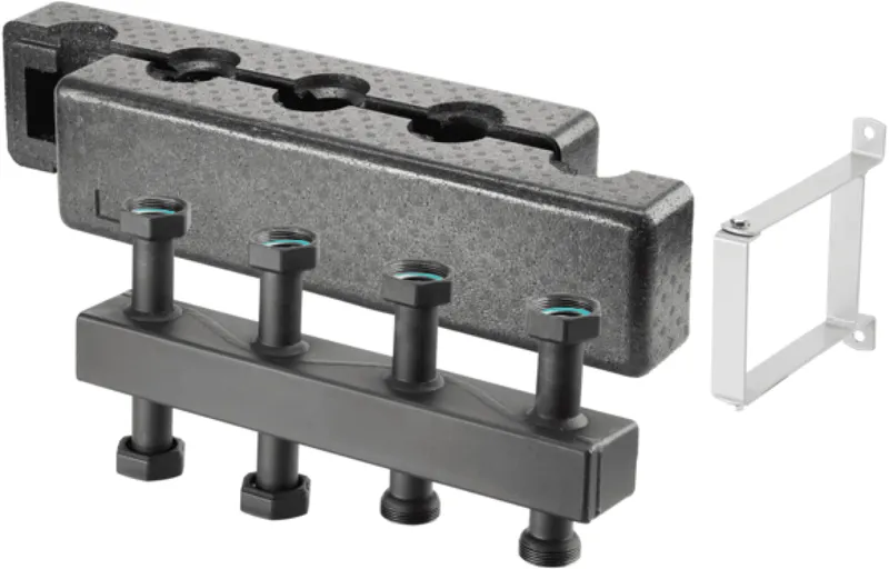 OVENTROP-Kompaktverteiler für Regumat DN 25, für 5 Heizkreise, Stahl
