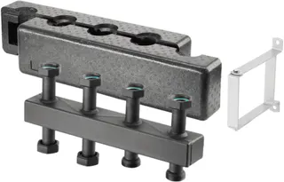 OVENTROP-Kompaktverteiler für Regumat DN 25, für 5 Heizkreise, Stahl