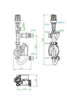 OVENTROP-Vorlauftemperaturregelmodul FBH für Regudis W-HTE, mit Reguflow – Bild 2