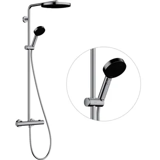 Hansgrohe Showerpipe Pulsify S Puro 260 1jet EcoSmart Brausethm. Aufputz HB 3jet chr – Bild 3