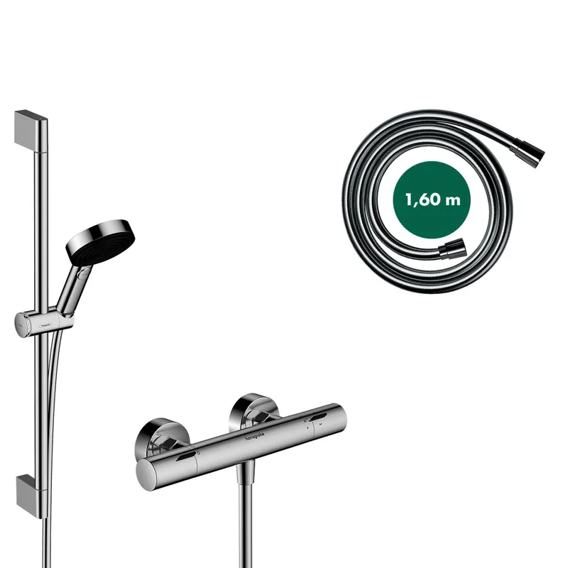 Hansgrohe Brausesystem Pulsify Select S 105 3j Eco Relaxation Ecostat Fine 650mm chrom