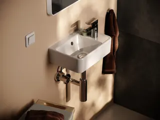 Hansgrohe Handwaschbecken Xanuia Q 360x250mm mit Hahnloch und Überlauf weiß – Bild 4
