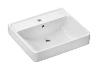 HG Waschtisch Xanuia Q 550x480 mm mit Hahnloch und Überlauf weiß