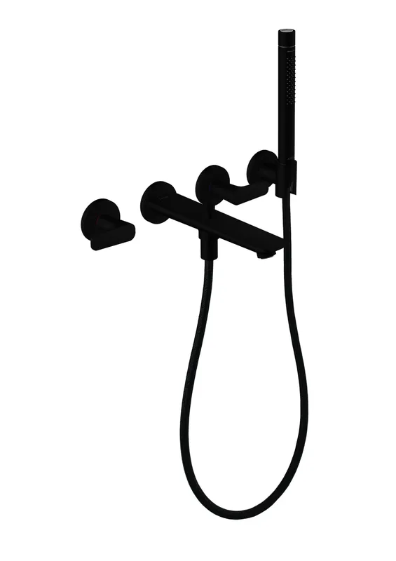 Hansgrohe 3-Loch Fertigset Wannemisch.Wand UP Axor Citterio C mit Handbrause MSW