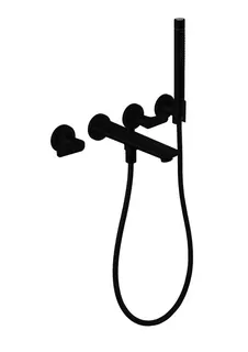 Hansgrohe 3-Loch Fertigset Wannemisch.Wand UP Axor Citterio C mit Handbrause MSW – Bild 2