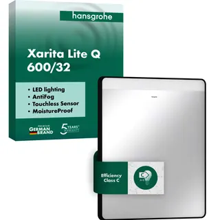 Hansgrohe Spiegel Xarita Lite Q 600/30 m.hor.LED Beleuchtung IR Sensor MSW – Bild 2