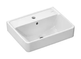 Hansgrohe Handwaschbecken Xanuia Q 500x390mm m.Hahnlo.u.Überl.SmartClean weiß – Bild 2
