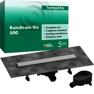 Hansgrohe Komplettset DR RainDrain Go 500 rücks.beflies.Stand./flache Instal.BST – Bild 3