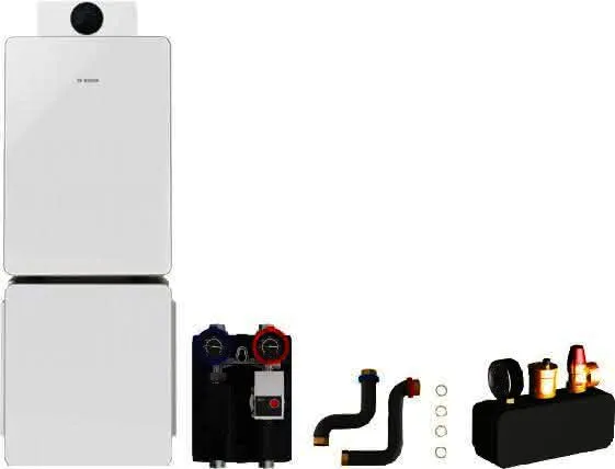 BOSCH Gas-Badewanne-Standardpaket BOPA GCFS830 GC8800iF-30, WH 160-3 P, HS25/6 MSL