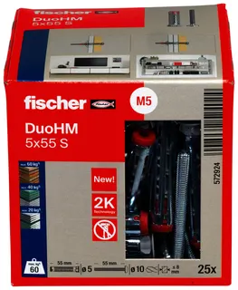 Hohlraumdübel DuoHM 5 x 55 S PH TX Paket mit 25 Stück – Bild 2
