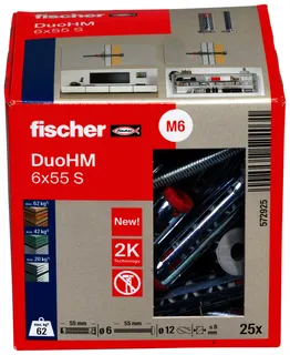 Hohlraumdübel DuoHM 6 x 55 S PH TX Paket mit 25 Stück – Bild 2