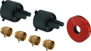 Uponor Ecoflex Varia Rohranschluss Set Varia Twin 40x3,7/140