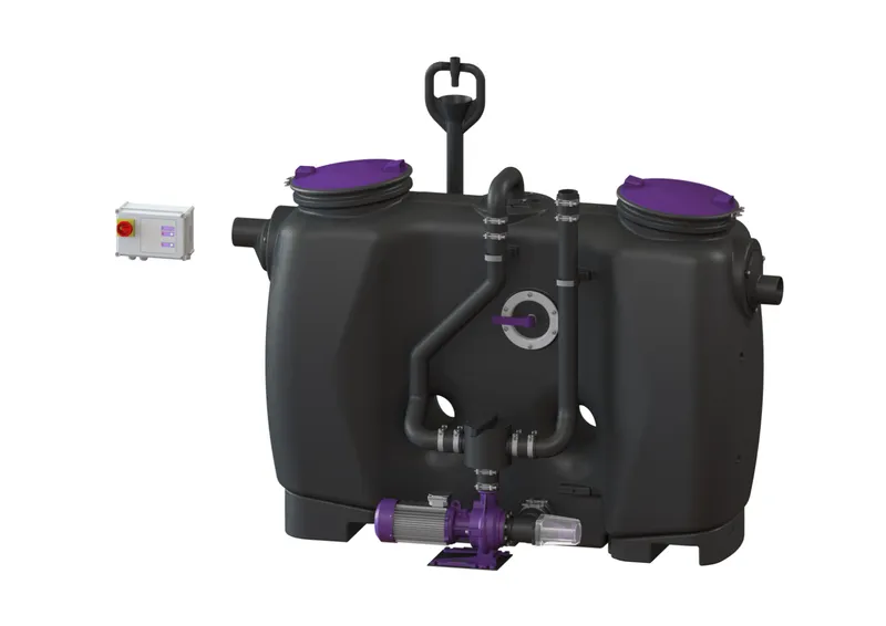KESSEL-Fettabscheider EasyClean free NS 4, Mix & Pump