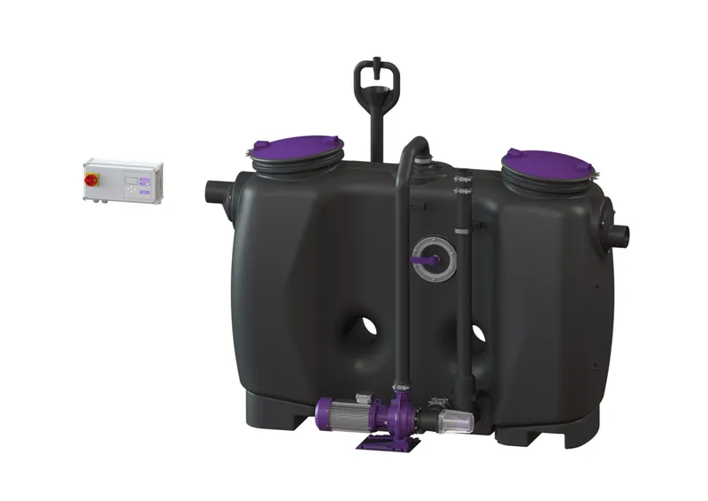 KESSEL-Fettabscheider EasyClean free NS 4, Auto Mix, SonicControl