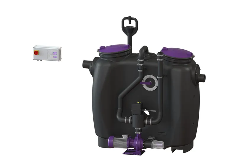 KESSEL-Fettabscheider EasyClean free NS 2, Auto Mix & Pump, SonicControl