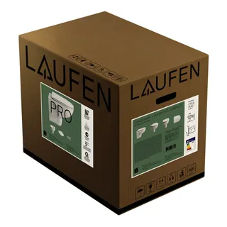 Laufen Pack T-WC wandh.+Sitz PRO 490x360 spülrandlos Ausf.kurz offene Bef., weiß