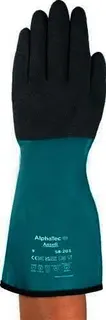Chemikalienhandschuh AlphaTec 58-201 Gr. 8 grün/grau EN 388,EN 374 PSA III