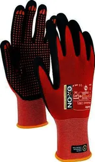 Handschuh Flexible Advanced 1901 Gr.8 sc hwarz/rot EN388 EN420+A1 PSA II OX-ON