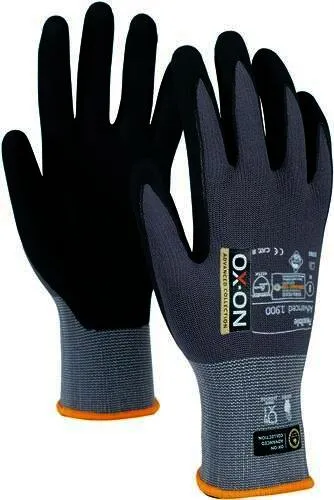Handschuh Flexibl Advanced 1900 Gr.8 sch warz/hellgrau EN388 EN420+A1 EN407 PSAII