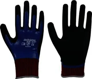 Handschuhe Solidstar Nitril Grip Complet e 1462 Gr.9 blau EN420+EN388 PSA II