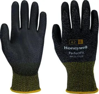 Schnitthandschuh New Perfect Fit 13G PU A2/B Gr.8 grau/gelb EN 388 PSA II