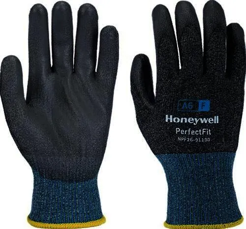 Schnitthandschuh New Perfect Fit 13G PU A6/F Gr.10 grau/blau EN 388 PSA II