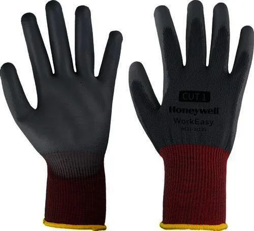 Handschuh Workeasy 13G GY PU 1 Gr.10 gra u/rot EN 388 PSA II HONEYWELL