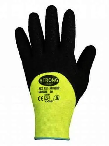 Handschuh NEONGRIP Gr.11 neongelb/schwar z EN 420,EN 388 PSA II STRONGHAND